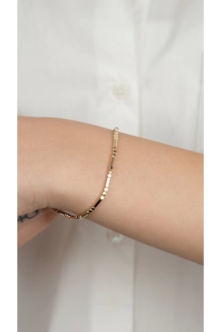 Arpaş 14 Ayar Altın Boncuk Bileklik Gold Sarı Altın
