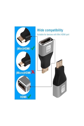 Anunnaki 8k Uhd Mini Hdmı To Hdmı Çevirici Dönüştürücü Converter