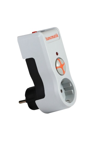 Tunçmatik TSK19019 1'li 1050 J Akım Korumalı Priz Beyaz