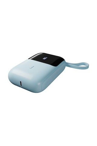 S-link P109m 10000mah Pd20w+qc18w+hsc22.5w Mavi Lcd Taşınabilir Pil Şarj Cihazı Powerbank Mavi