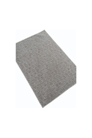 Çam Halı Mono Mn 6046 Bej İskandinav Desenli Örgü Dokuma Kilim - 80x150