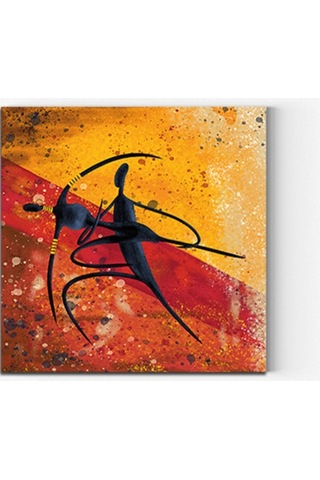 Afrikalı Adamlar Ahşap Tablo 8mm