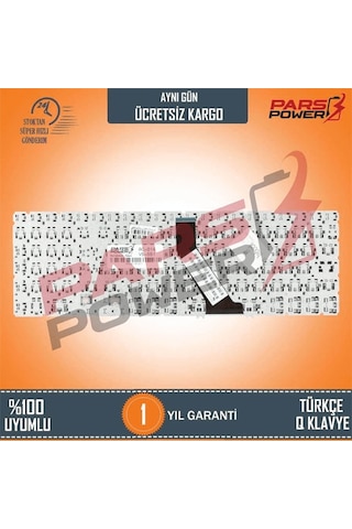 Acer Uyumlu Aspire V5-531, V5-551, V5-571, V5-552, V5-572, V5-573g Serisi Notebook Klavye (Siyah TR) (Pars Power) 782534