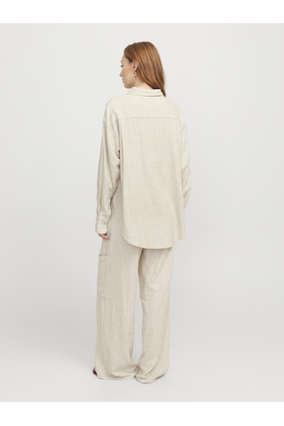 Jack & Jones Kadın Keten Karışımlı Gömlek - Jamie - 12269668 Feather Gray