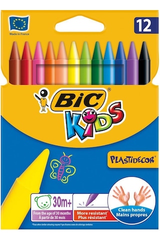 Bic Kids Plastidecor Pastel Boya 12'li Bic Kids Plastidecor Pastel Boya 12'li
