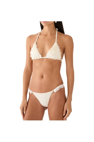 Devon Windsor Cali Kabuk Boncuklu Bikini Üstü Fildişi