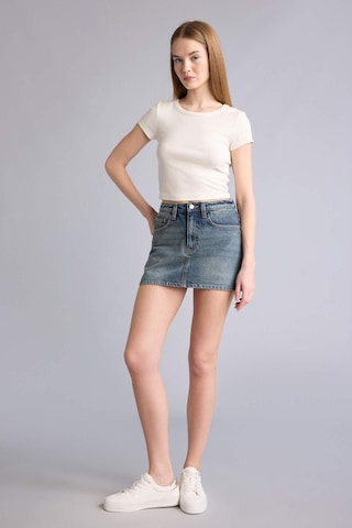 Defacto Yüksek Bel Mini Jean Etek H0636ax26smnm28 Mavi-nm28