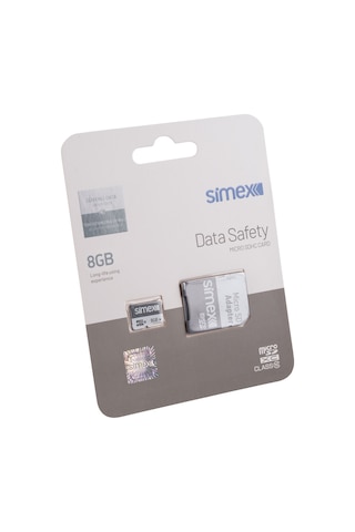 Simex 8 Gb Hafıza Kartı Sd Kart Adaptörlü 100 Mb/s Sh-101