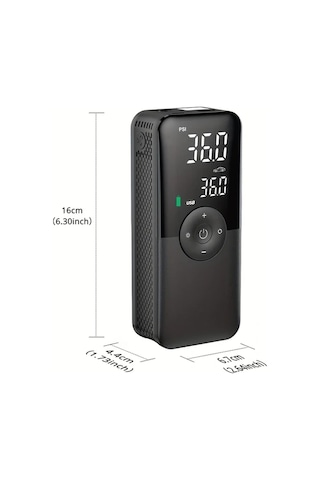 Fastbuy Turcoshop11 1 Nolu Araba Motosiklet Bisiklet Kompresörü, Elektrikli Araç Pompası, Taşınabilir Lastik Şişirme Cihazı,