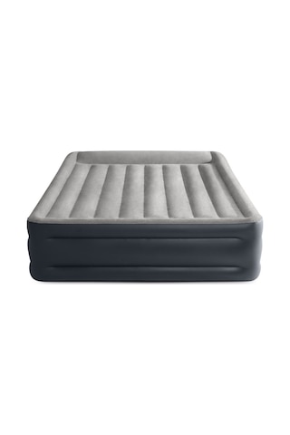 İntex Dura-beam Plus Elektrikli Çift Kişilik Şişme Yatak 152x203x42 Cm Intex Gri