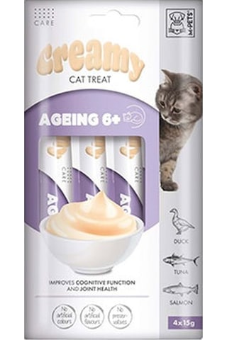 M-pets  6+ Krema Kedi Ödül Maması 4x15 Gr 244-30046.01
