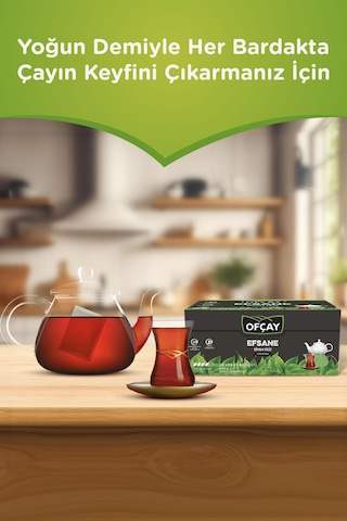 Ofçay Efsane Filiz Siyah Süzen Demlik Poşet Çay 30 x 15 G