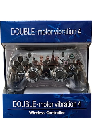 Glrtech P4m Kablosuz Oyun Kolu Double Motor Titreşimli Şarj Edilebilir Ps4 Uyumlu