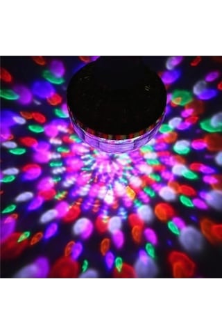 Besthome1 E27 6w Rgb Led Kristal Top Işığı, Parti, Dj, Noel İçin 360 Renkli Aydınlatma
