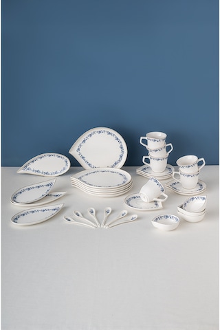 Emsan Casilda Porselen 32 Parça 6 Kişilik Kahvaltı / Servis Takı Beyaz