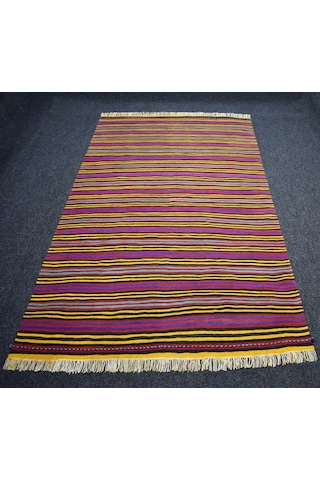 Zehra Abla Halı Yeni El Dokuma Emsalsiz Hafik Zara Sivas Yün Kilim 7476 Çok Renkli