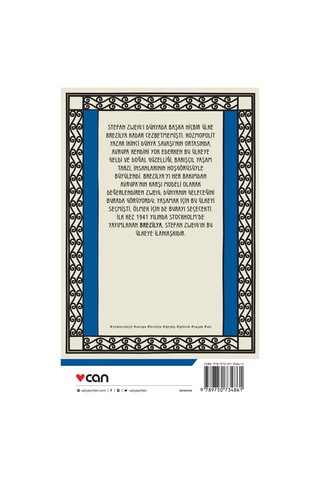 Brezilya / Geleceğin Ülkesi - Stefan Zweig - Can Yayınları