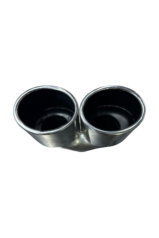 Krom 2 Li Elips Model 90mm Egzoz Ucu