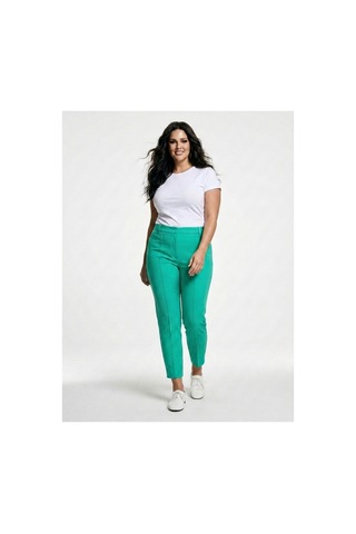 Hanezza Büyük Beden Yüksek Bel Önden Dikişli Slim Fhit Bilek Boy Pantolon Benetton - 5553126 Benetton