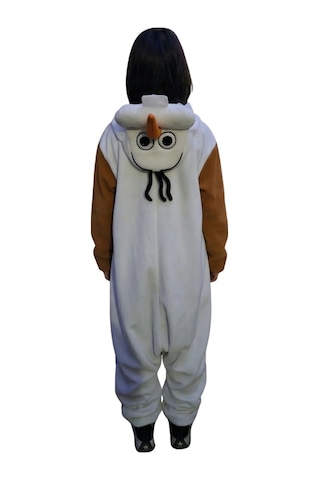 Olaf Kostümü Karlar Ülkesi Olaf Pijama Tulum Kostüm