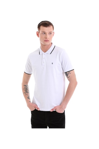 Hatemoğlu Beyaz Regular Fit Düz 100% Pamuklu Polo Yaka Tişört 35361023C008 Beyaz