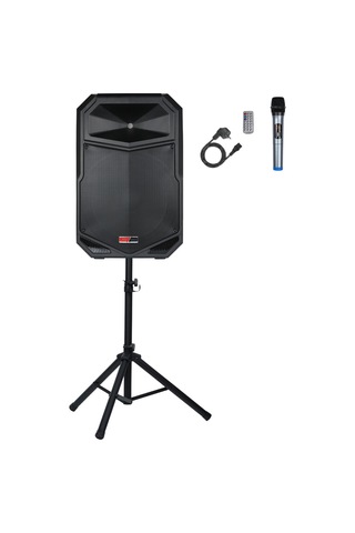 Lastvoice Ls-p2915 Portatif Taşınabilir Mikrofonlu Şarjlı Ses Sistemi Hoparlör 15 İnç 850 Watt