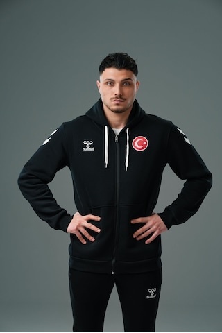 Hummel Armin Milli Takım Pamuklu Eşofman Üstü Siyah