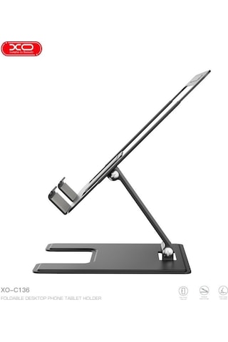 Xo C136 Katlanabilir Metal Tablet Ve Telefon Standı