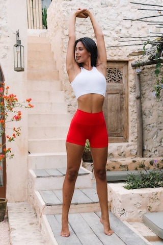 Jerf Aruba Toparlayıcı Mini Şort Kırmızı