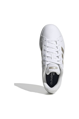 Adidas Grand Court Base 3.0 Beyaz Kadın Sneaker Beyaz-altın