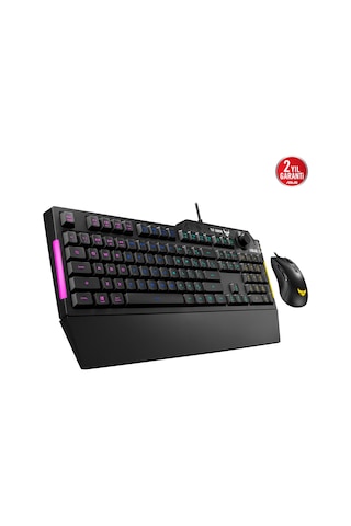 Asus TUF Gaming Combo K1 Mech-Brane Rgb Türkçe Oyuncu Klavyesi + M3 Optik Oyuncu Mouse