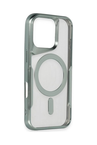 Gld-spt- Newface Apple Uyumlu iPhone 16 Kılıf Boyi Magsafe Silikon Kapak - Kahverengi