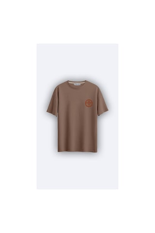 Oversize Unisex Toprak T-shirt - Maya Kuşu TOPRAK