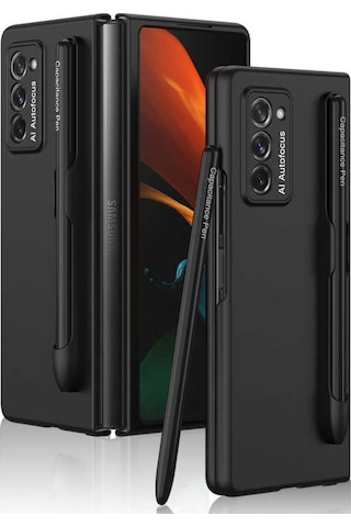 Galaxy Z Fold 2 Kılıf Zore Espen Kalem Bölmeli Kılıf