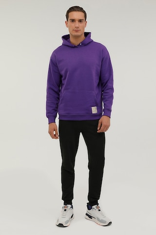 Lumberjack M-CG516 SMOOTH HOODIE 2PR Mor Erkek Sweatshirt Mor
