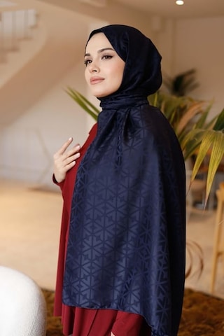 İpeksi Jakar Deluxe Şal Lacivert Çok Renkli