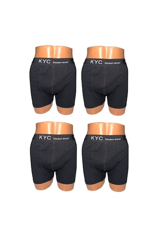 Kyc Shopping 4 Adet Siyah Renk Pamuklu Likralı Penye Esnek Kumaş Boxer Siyah Kyc Shopping 4 Adet Siyah Renk Pamuklu Likralı Penye Esnek Kumaş Boxer Siyah