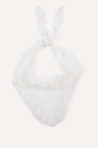 Defacto Kadın Çiçekli Beyaz Bandana H5492ax26smwt1 Beyaz-wt1