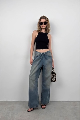 Halter Yaka Kolsuz Bluz Siyah