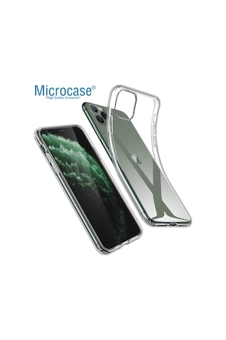 Microcase Apple Uyumlu iPhone 11 Pro Max Ince 0.2 Mm Soft Silikon Kilif Seffaf 386018781
