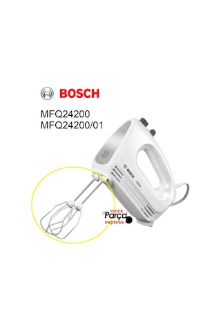 Mfq24200 Mikser Çırpma Teli Mfq24200/01 Blender Çırpıcı Tel El Mikseri Ucu