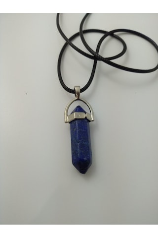 Lapis Lazuli Taşi Kolye/ Çivi Şeklinde Doğaltaş Kolye Çok Renkli