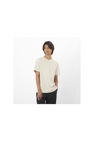 Salomon Logo Tee M Raıny Day// Erk T-shırt Lc2526300 Beyaz