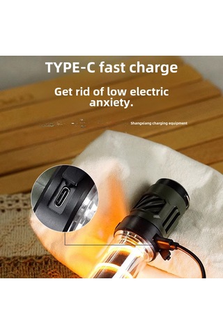 Reedark Dış Mekan Led Uçucu Kovucu Kamp Lambası - Type-c Şarjlı, Taşınabilir, Manyetik Üçgen Ayağı, Çadır Stüdyosu Işığı Siyah Çok Renkli