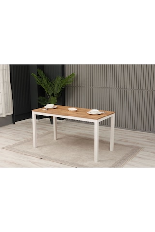 Yemek Masası 140x70x75 Beyaz Richmond Beyaz