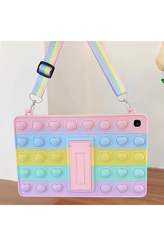 Novstrap İpad Mini 7 A17 Pro İpad Mini 6 A15 İle Uyumlu Kılıf Popit Tablet Kılıfı Askılı Standlı Standlı Kapak