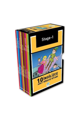 Stage 1 İngilizce Hikaye Seti - 10 Kitap Takım- Mavi Çatı Yayınları