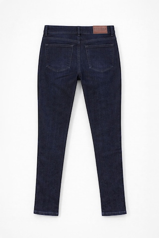 Bluew White Kadın Yüksel Bel Skinny Fit Esnek Lacivert Jean Pantolon