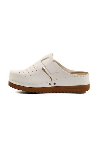 Beyaz Anatomik Unisex Sabo Terlik 07-008 G Beyaz
