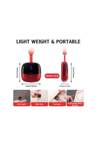 Kosona Kolle Kemerli Servikal Masajcı: Akıllı Sabit Sıcaklıklı Darbe, 4 Mod, 9 Şiddet, 3 Isı Seviyesi, Usb Şarjlı Kırmızı Kırmızı